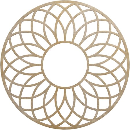 Ekena Millwork Cannes Wood Fretwork Pierced Ceiling Medallion, Birch, 34"OD x 11 5/8"ID x 3/8"T CMWP34X34X0375CNBI